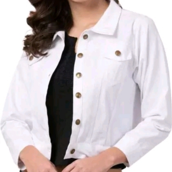 White Denim Jackets - Picture 2 of 3
